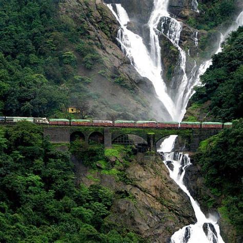 Dudhsagar Falls In Karnataka India