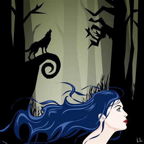 Dark Forest Digital Art By Lisa Leeman