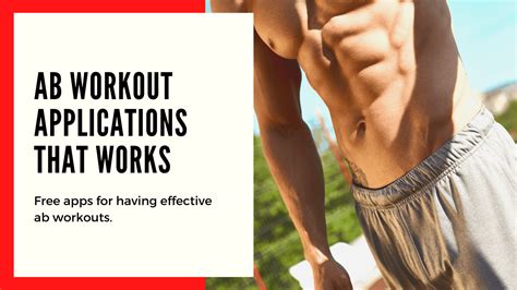 Best Apps To Get Abs Off