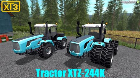 Tractor Xtz 244k V20 For Fs17 Ls 17 Farming Simulator 2017 Mod Fs