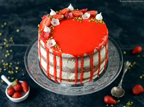 Layer Cake Aux Fraises Fiche Recette Illustr E Meilleur Du Chef