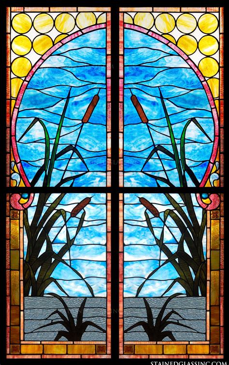 Faux Stained Glass Window Panels