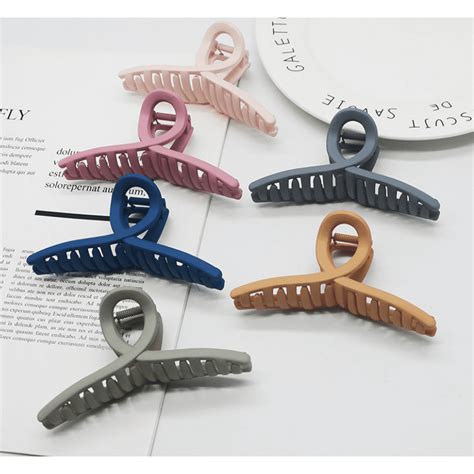 Hair Claw Clips Large No Slip Big Matte Jaw Butterfly Clip For Thin