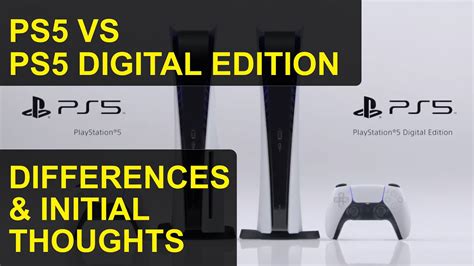 ps5 reveal ps5 vs ps5 digital edition differences explained and initial thoughts youtube