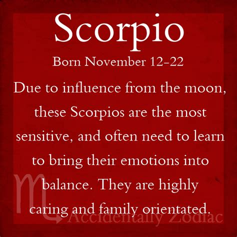 Scorpio Decans Three Types Of Scorpios Based On The Date Of Birth