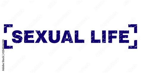 Sexual Life Label Seal Print With Corroded Texture Text Label Is