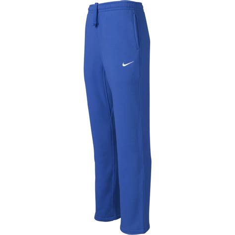 Nike Men Club Swoosh Fleece Open Hem Sweatpants Medium Royal New