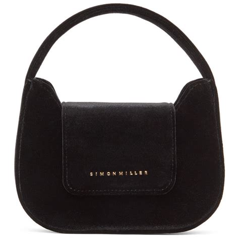 Simon Miller Black Velvet Mini Retro Bag Simon Miller