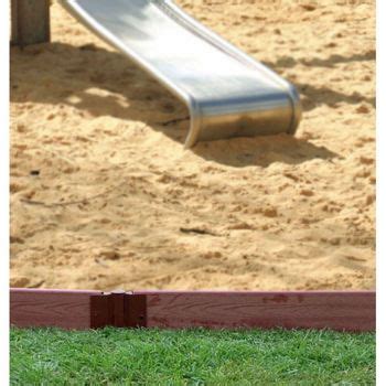 Diy border with mulch what we used: Frame It All 64' Playground Border Kit | Playground, Backyard playground, Toddler playground