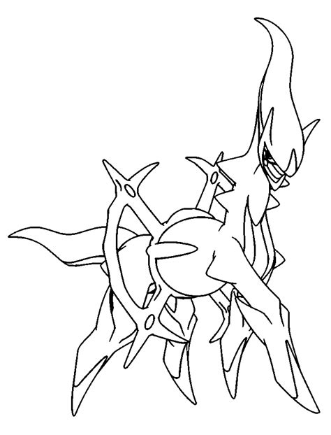 Desenho De Arceus Pokemon Para Colorir Tudodesenhos