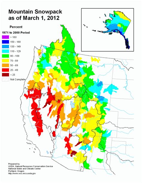 California Snowpack Map Free Printable Maps