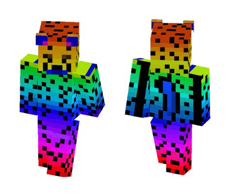 Get Rainbow Cheetah Minecraft Skin For Free Superminecraftskins