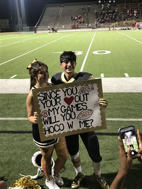 Promposal Football Player Cheerleader In 2023 Cute Prom Proposals