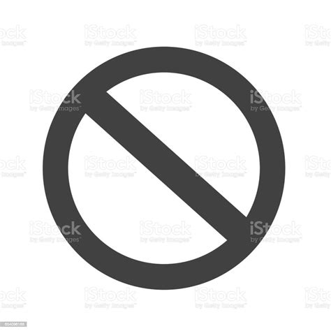 Blank Ban Symbol Icon Stock Illustration Download Image Now Alarm
