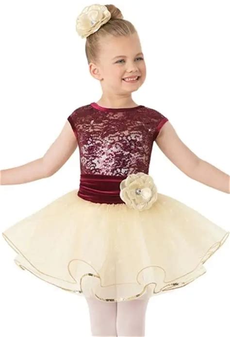 Childrens Ballet Dance Dress Girls Lace Dancing Wear Kids Sequin