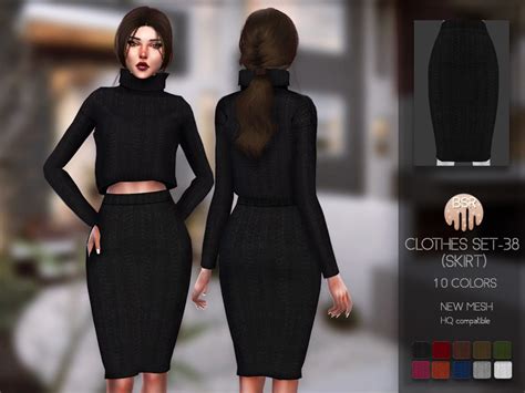 The Sims Resource Clothes Set 38 Skirt Bd152