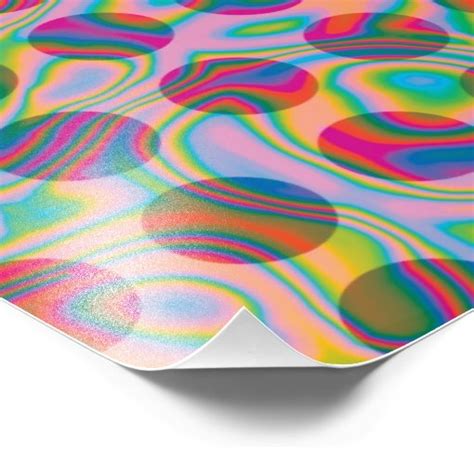 Psychedelic Rainbow Spots Pattern Photo Print Zazzle