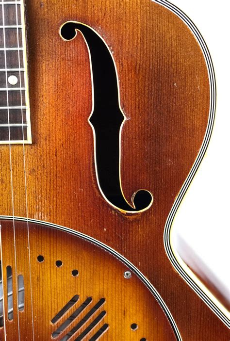 National Aragon Sunburst Guitars Resonator Vintage Blues Guitars