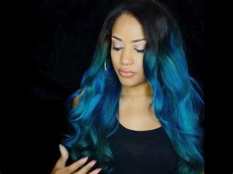 Hair.what else you need to know:repairs damaged hair and coats to prevent further damages.ingredients: How to blue / teal aqua /grean ombre hair tutorial plus ...
