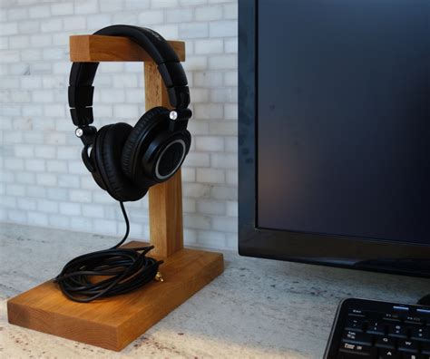 Wood Headphone Stand The Classic Headphone Holder