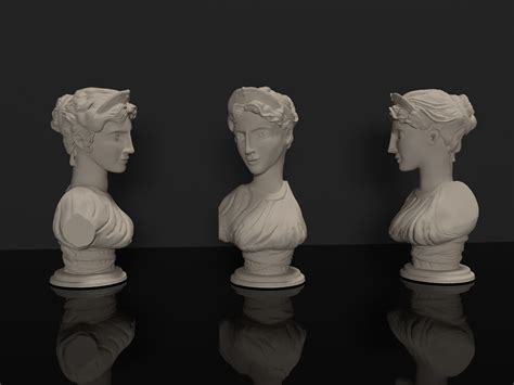 Bust Girl 3d Model For Printing Cgtrader