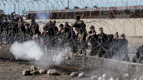 is tear gas at the border the new normal the new yorker