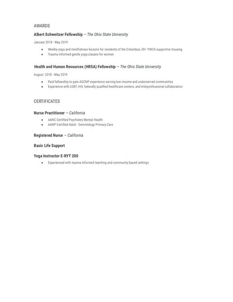 New Graduate Psychiatric Nurse Practitioner Resume : r/Resume