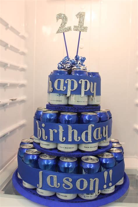 Book your order today and get cake on father's day (17 june). Beer can cakes, Birthday beer cake, Birthday cake for him