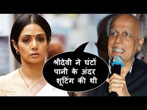 mahesh bhatt shares his experience of working with sridevi video dailymotion