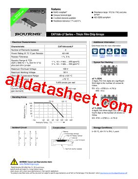 Cat A J Lf Datasheet Pdf Bourns Electronic Solutions