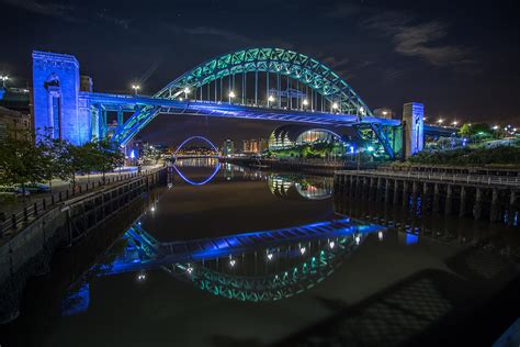 Newcastle Photos Tyne Bridge At Night Newcastle Photos