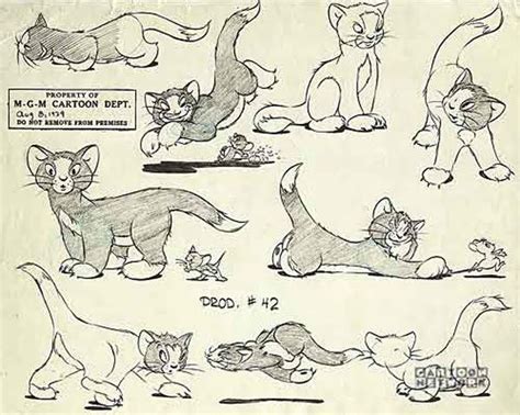 Living Lines Library Tom And Jerry Tv Series Model Sheets Production Drawings