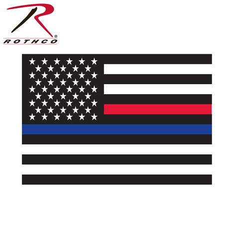 Betaamazon Rothco Thin Blue Line And Thin Red Line Flag Decal