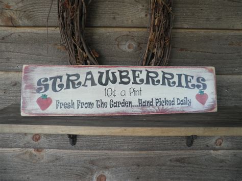 2020 popular 1 trends in home & garden, home improvement, lights & lighting, automobiles & motorcycles with home sign decor patterns and 1. primitive home decor wood sign hand painted. strawberry