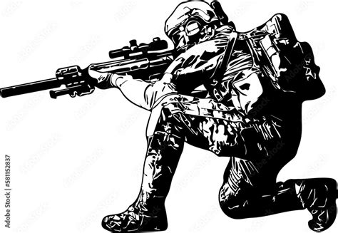 Army Sniper Drawings