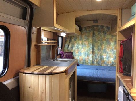 2014 Ram Promaster Cargo Van Converted Into A Motorhome Tiny House Style