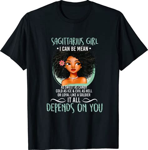 Amazon Com Birthday Gift Sagittarius Girl Zodiac Shirt For Women T