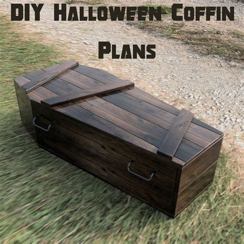 Diy Halloween Coffin Plans How To Build Your Own Outdoor Etsy
