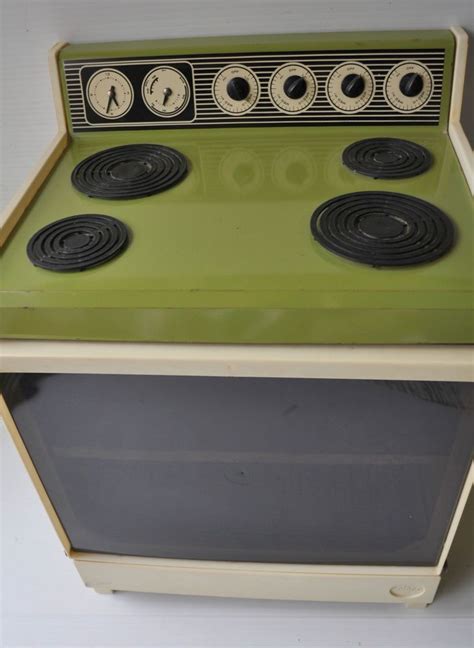 What makes a big chill retro appliance retro? vintage COLECO Pretend Toy GREEN OVEN 1970s | Vintage ...