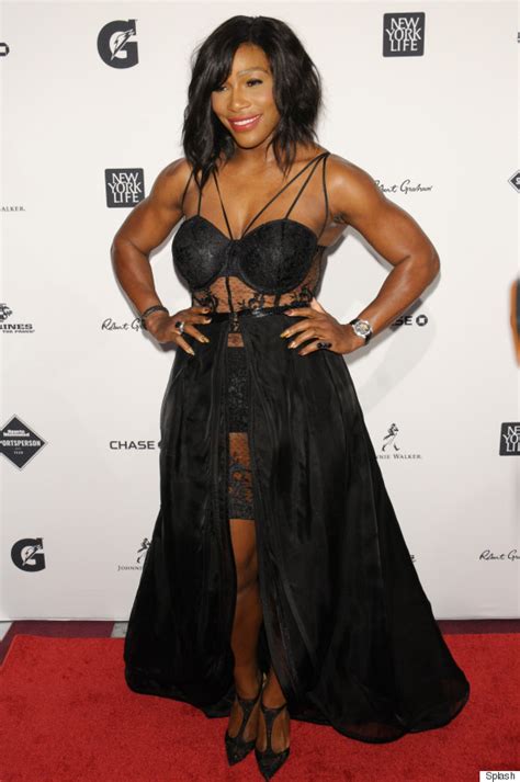Serena Williams Accepts Sports Illustrated Sportsperson Of The Year Award In Daring Sheer Dress