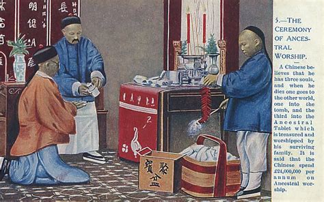 Chinese Ancestor Worship Ancestral Tablet Photos Prints Framed
