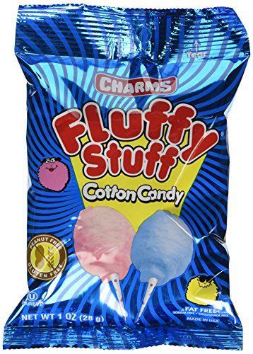 Fluffy Stuff Cotton Candy Pink And Blue Fresh Spun Floss Sugar Retro