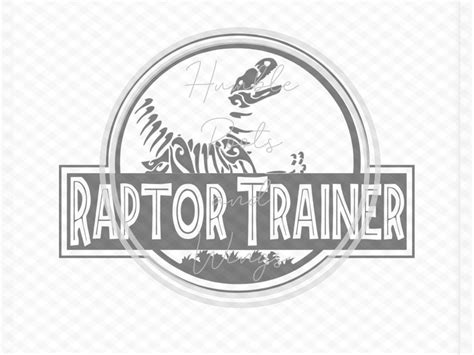 Jurassic World Svg Cutfile Raptor Trainer Svg Cutfile Etsy