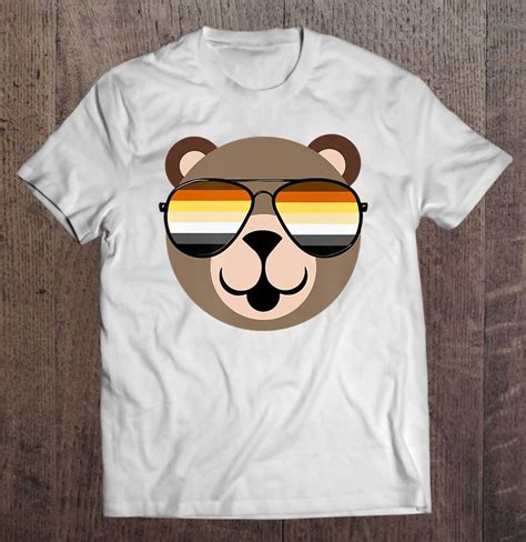 Mens Gay Bear Pride Sunglases Bear Flag Tshirt For Gay Bears