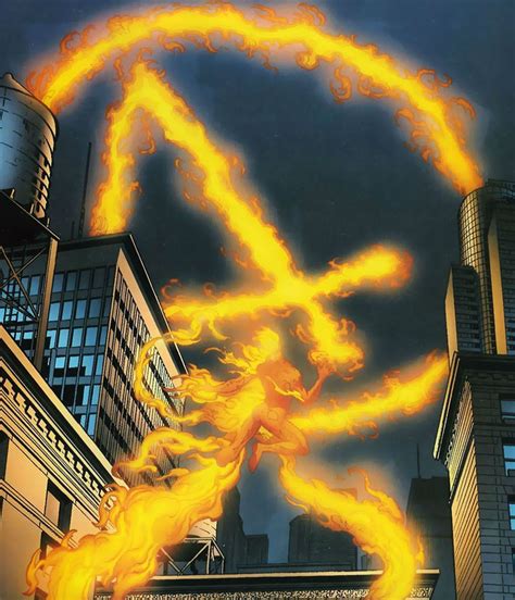 Human Torch By Jim Muniz Human Torch Mister Fantastic Fantastic Four