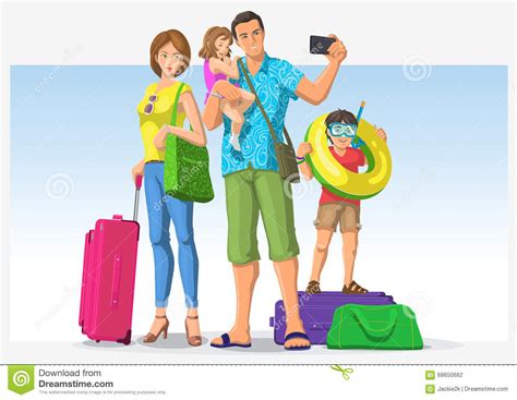 What to get someone going on a trip. Traveling Family Going On Vacation Stock Vector ...