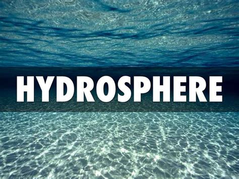 Hydrosphere : Definition, Introduction & Types of Atmosphere - Eschool