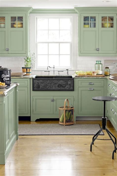 See more ideas about kitchen remodel sage kitchen kitchen decor. Go Green With These Beautiful Kitchen Cabinet Colors ...