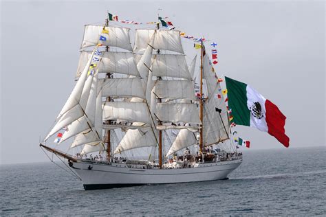 Young Officers Join Mexican Navy Sail Training Ship Royal Navy