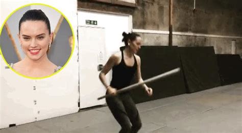 Daisy Ridley Shows Off Some Serious Badass Lightsaber Fighting Moves